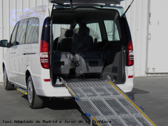 Taxi adaptado de Jerez de la Frontera a Madrid